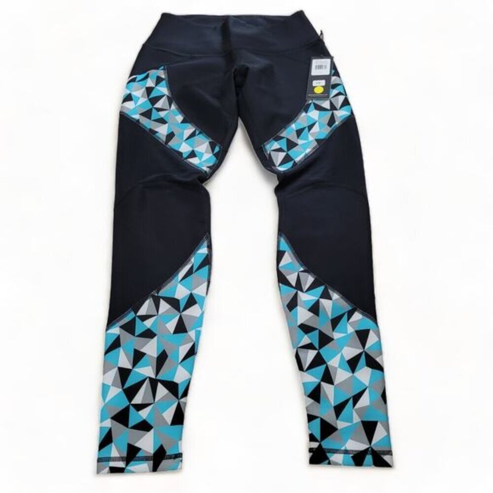 Karma‎ Printed Danica Tights in GTM Turquoise - Size Large